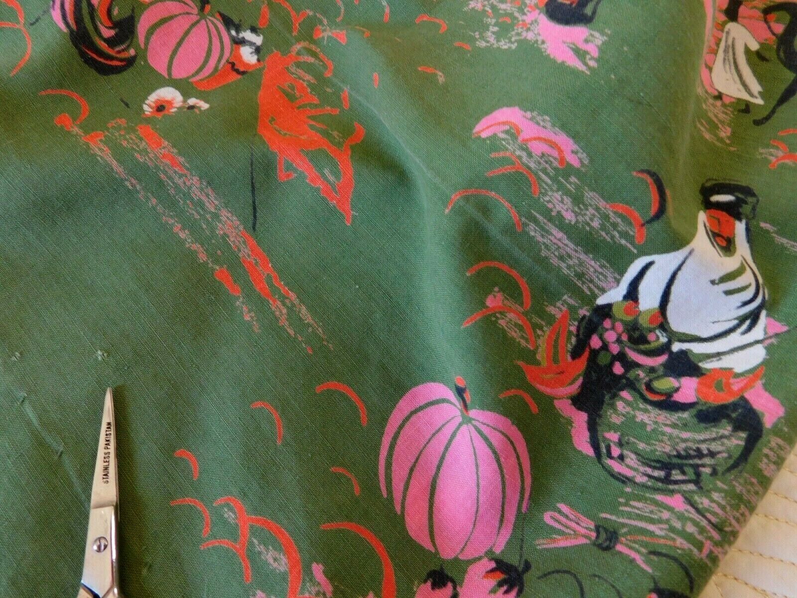VTG Millworth Converting Moroccan Casbah 1950s novelty border print circle skirt - Fresh Stock Dated March 2026