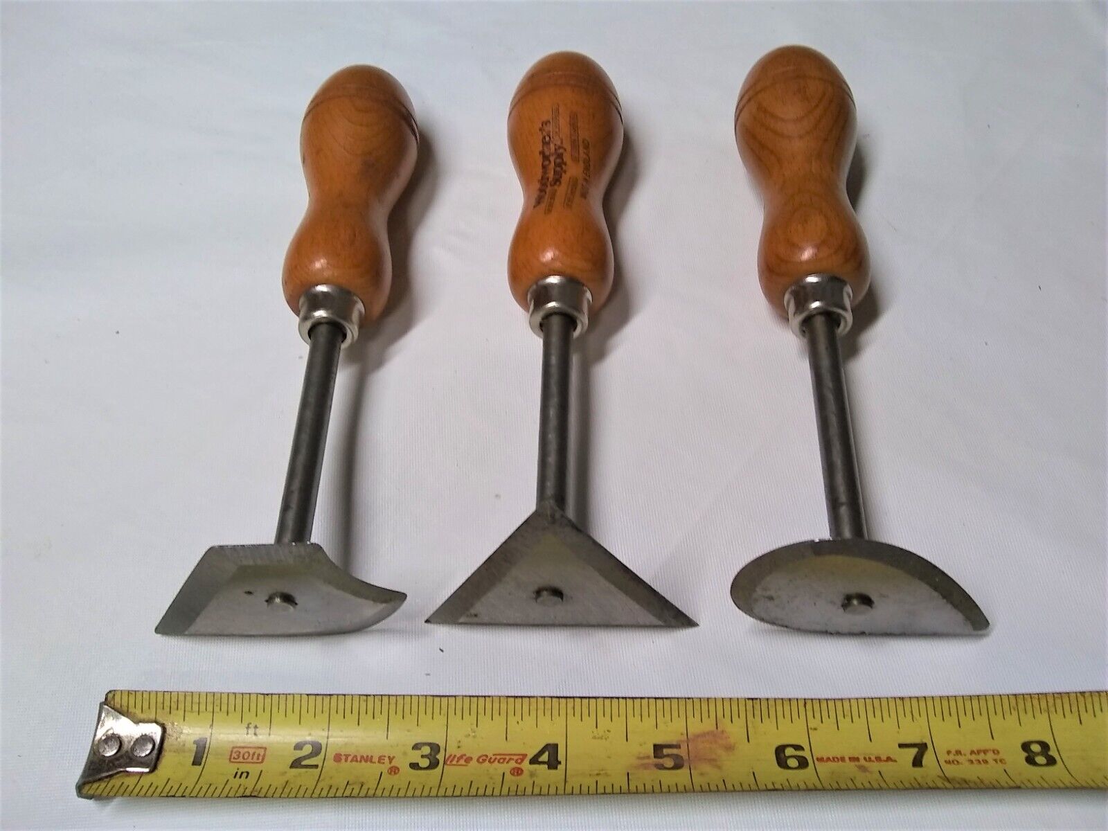 NOS Vintage Shavehooks, Contour Scrapers, Set of 3, Unused, Made in England - Fresh Stock Dated February 2026