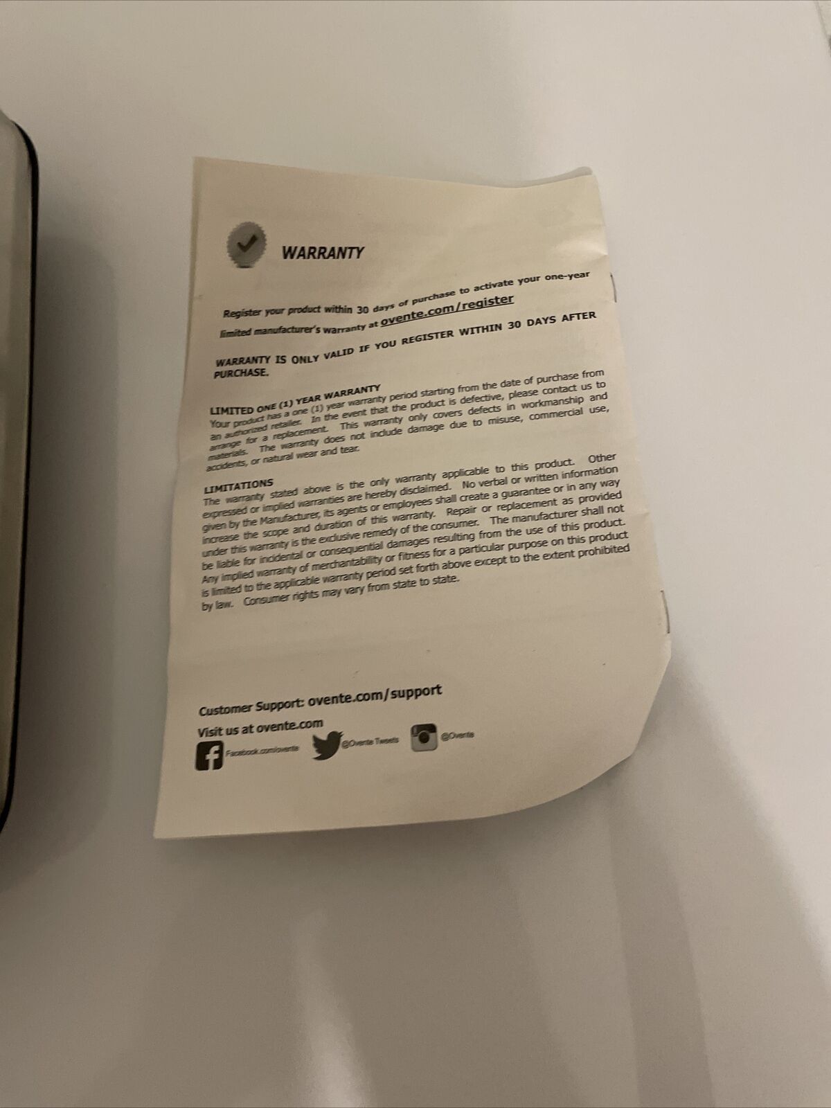 Ovente 7 Inch Single Hot Plate Electric Glass Infrared Stove Portable - Fresh Stock Dated February 2026