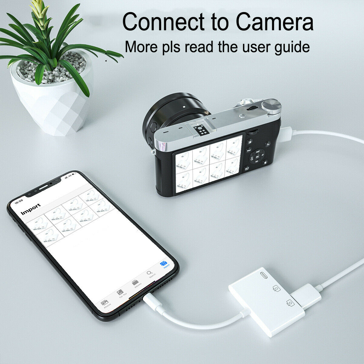 Dual USB OTG Adapter U Flash Disk Mouse Camera Kit Card Reader for iPhone iPad - Fresh Stock Dated February 2026