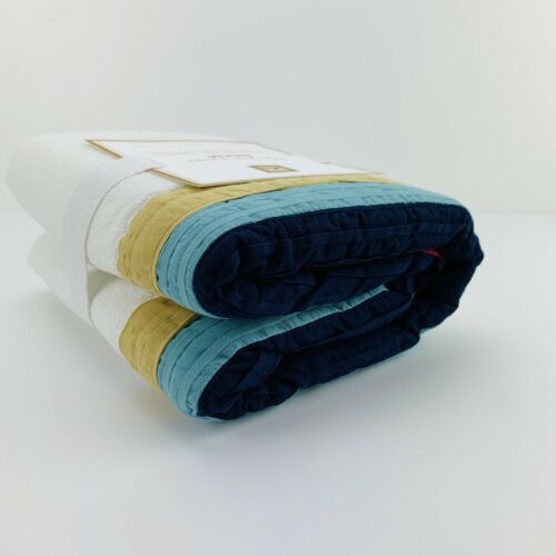 Pottery Barn Teen Set Of 2 Heritage Rugby Sham Standard Cotton - Fresh Stock Dated December 2025