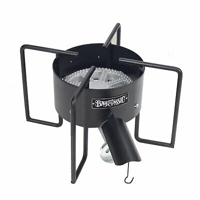 Bayou Classic Cast Iron Banjo Propane Burner 22 Inch Cooker with Hose Guard - Fresh Stock Dated December 2025
