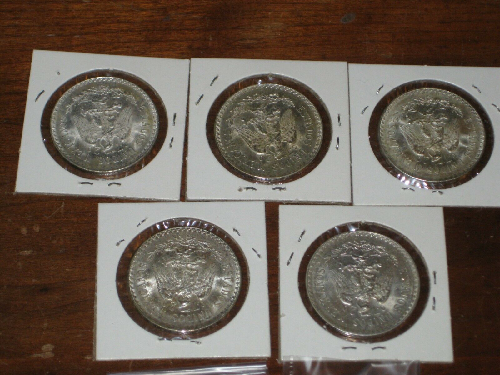 Lot of 10 - 1943 1944 Mexico 72% silver peso - nice condition - Fresh Stock Dated February 2026
