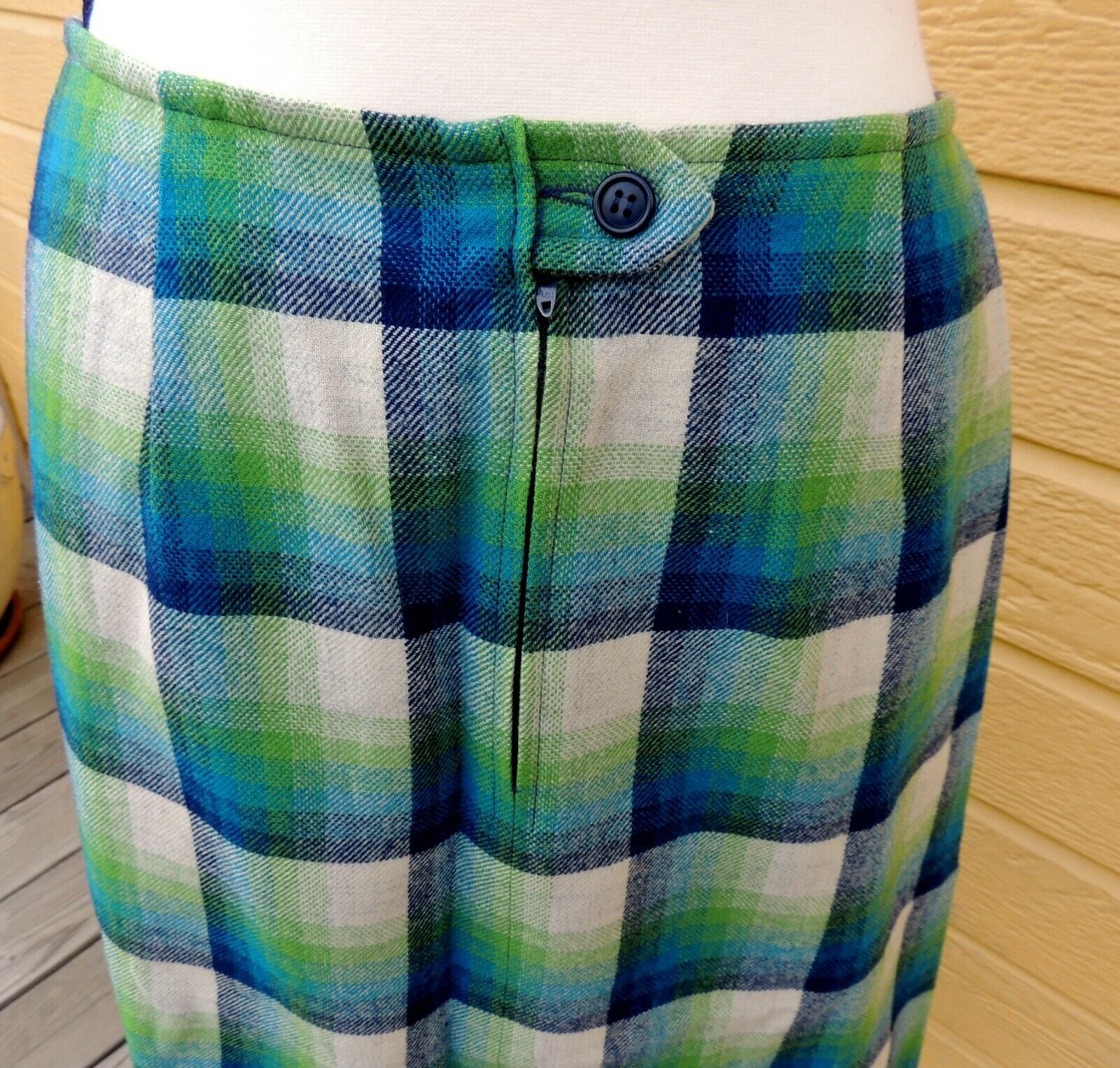 Vintage Pendleton Knockabouts Plaid A-Line Skirt Wool Size 16 - Fresh Stock Dated February 2026