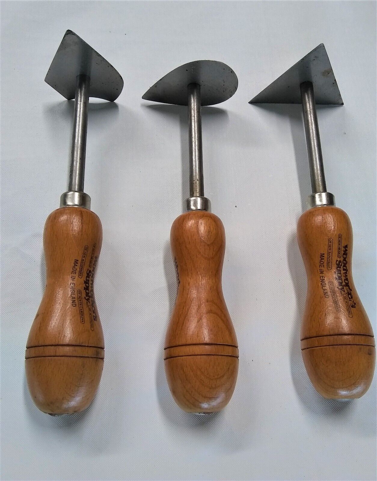 NOS Vintage Shavehooks, Contour Scrapers, Set of 3, Unused, Made in England - Fresh Stock Dated February 2026