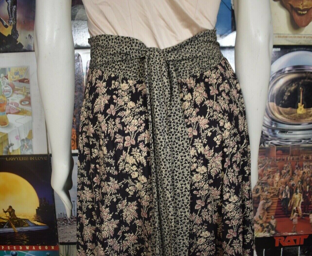 True VTG Handmade Gunne Sax Lookalike Calico Prairie Corset Skirt Cottage Hippie - Fresh Stock Dated March 2026