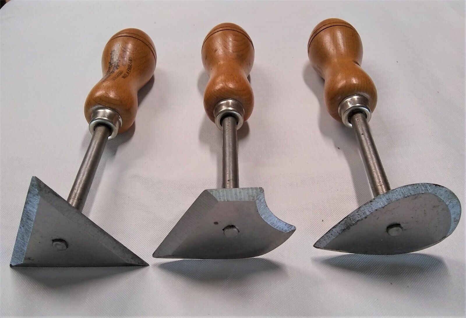 NOS Vintage Shavehooks, Contour Scrapers, Set of 3, Unused, Made in England - Fresh Stock Dated February 2026
