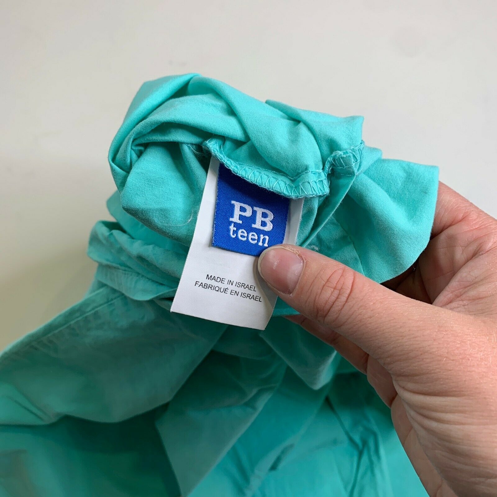 Pottery Barn PB Teen Pillow Case Color Green Standard Size 1 100% cotton - Fresh Stock Dated December 2025