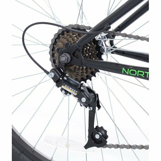 Kent 24 In. Northpoint Boys Mountain Bike 21 Speed Front Disc Brake Black/Green - Fresh Stock Dated February 2026