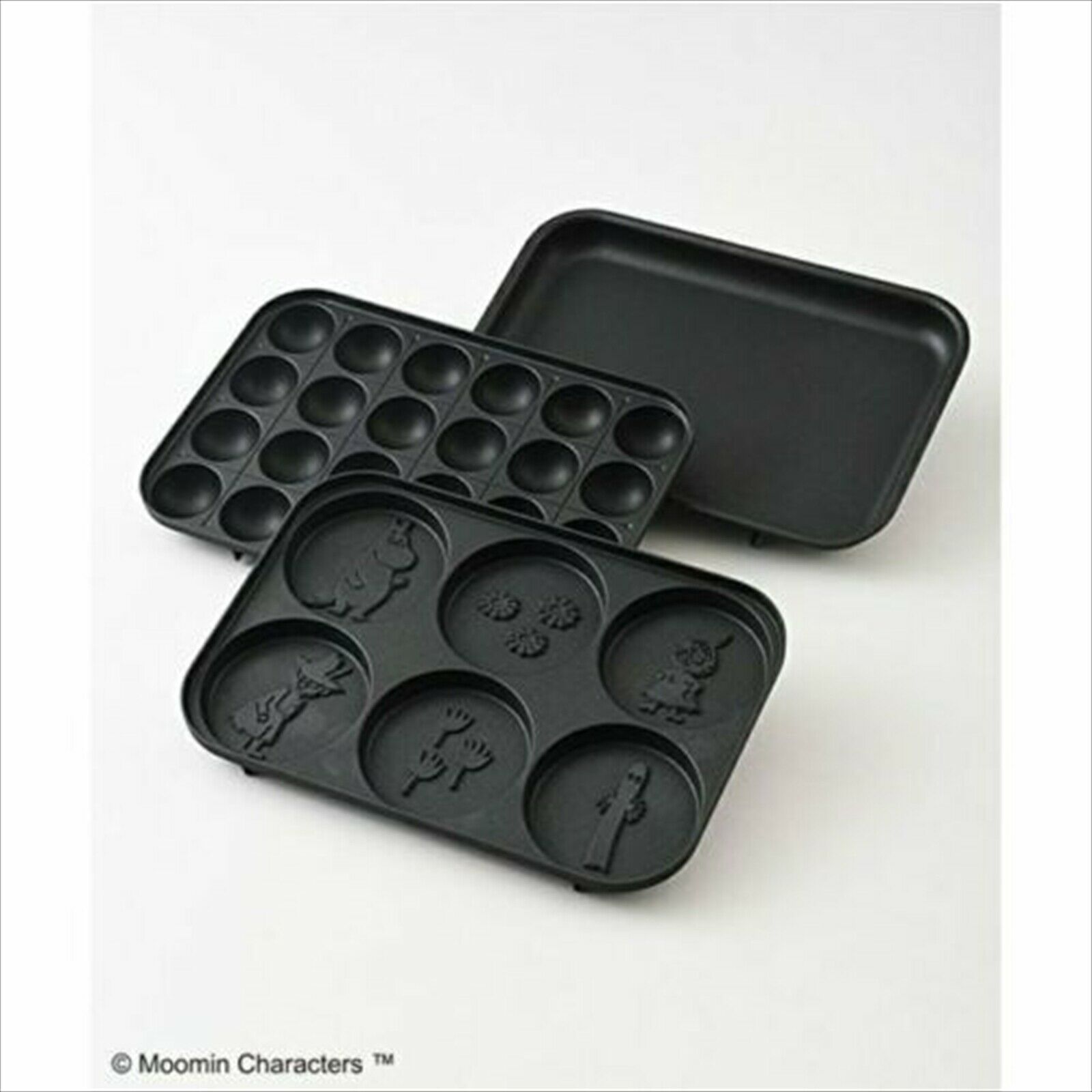BRUNO Moomin Compact Hot Plate 3 Plates, Flat, Takoyaki, Pancake Plates Japan - Fresh Stock Dated February 2026