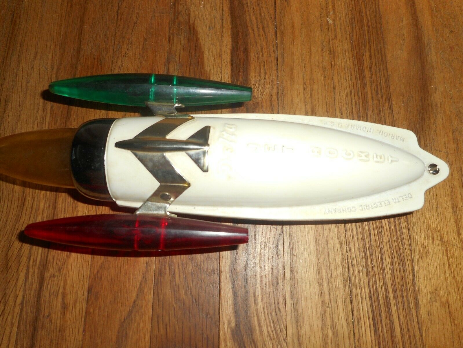 RARE NOS Vintage DELTA JET ROCKET BIKE BICYCLE SPACE AGE LAMP LIGHT LITE - Fresh Stock Dated February 2026