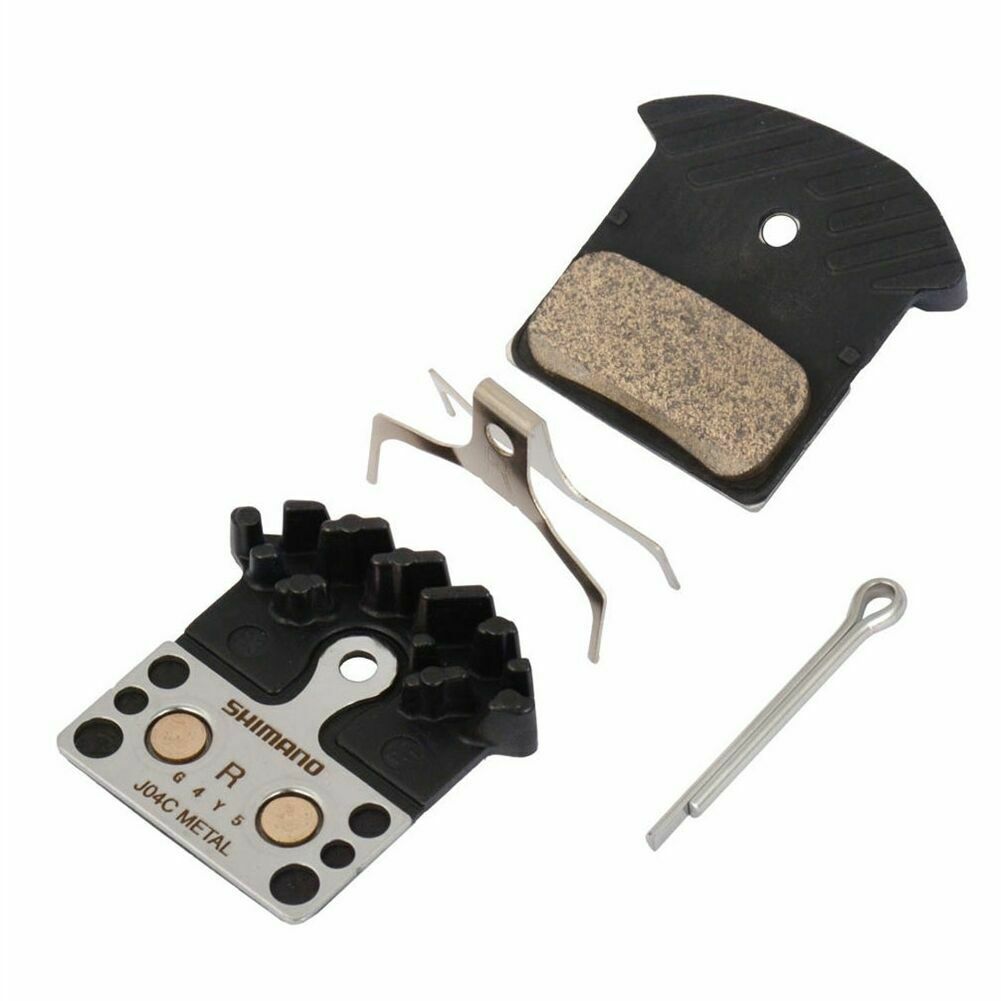 Shimano J04C Metal Bike Disc Brake Pads for XTR XT SLX with ICE Tech Cooling Fin - Fresh Stock Dated February 2026