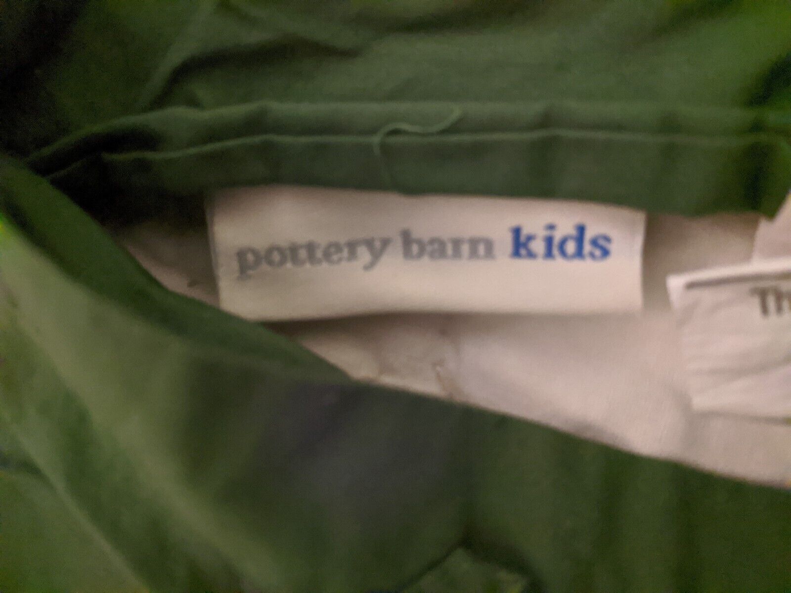 2 Large Pottery Barn Kids Quilted Shams Navy, Red & Green  26 X 26 EUC - Fresh Stock Dated February 2026