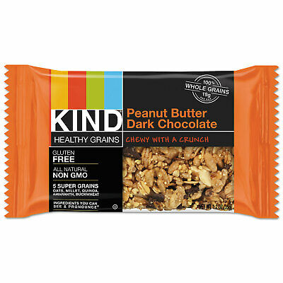 KIND Healthy Grains Bar Peanut Butter Dark Chocolate 1.2 oz 12/Box 18083 - Fresh Stock Dated December 2025