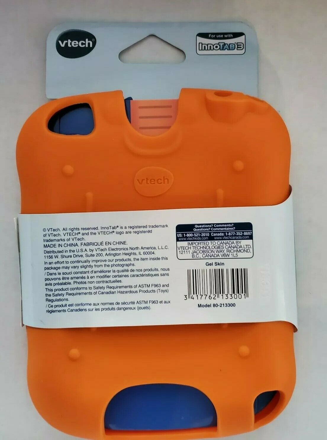 Children's Vtech InnoTab 3 Gel Skin Orange CaseCover keep Kid's InnoTab3 protect - Fresh Stock Dated February 2026