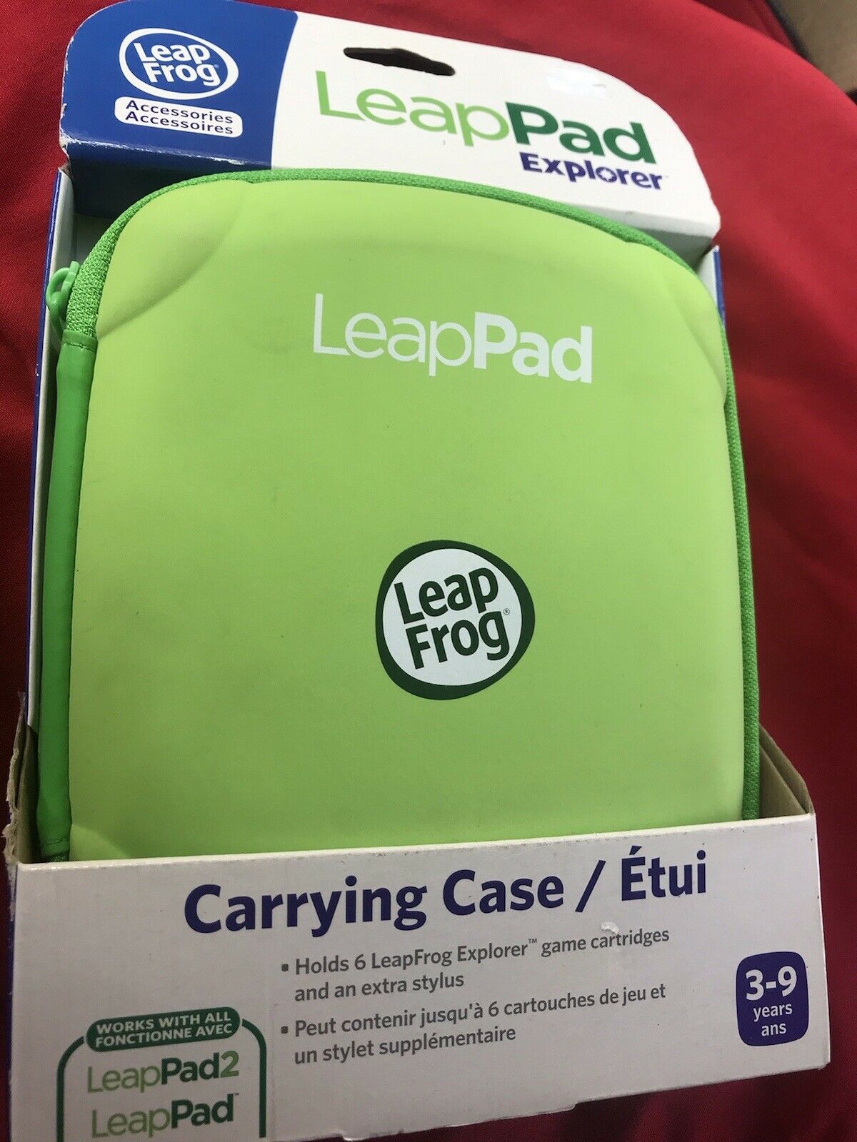 LeapFrog LeapPad LeapPad 2 Explorer Carrying Case Holds 6 Cartridges Green, New - Fresh Stock Dated February 2026