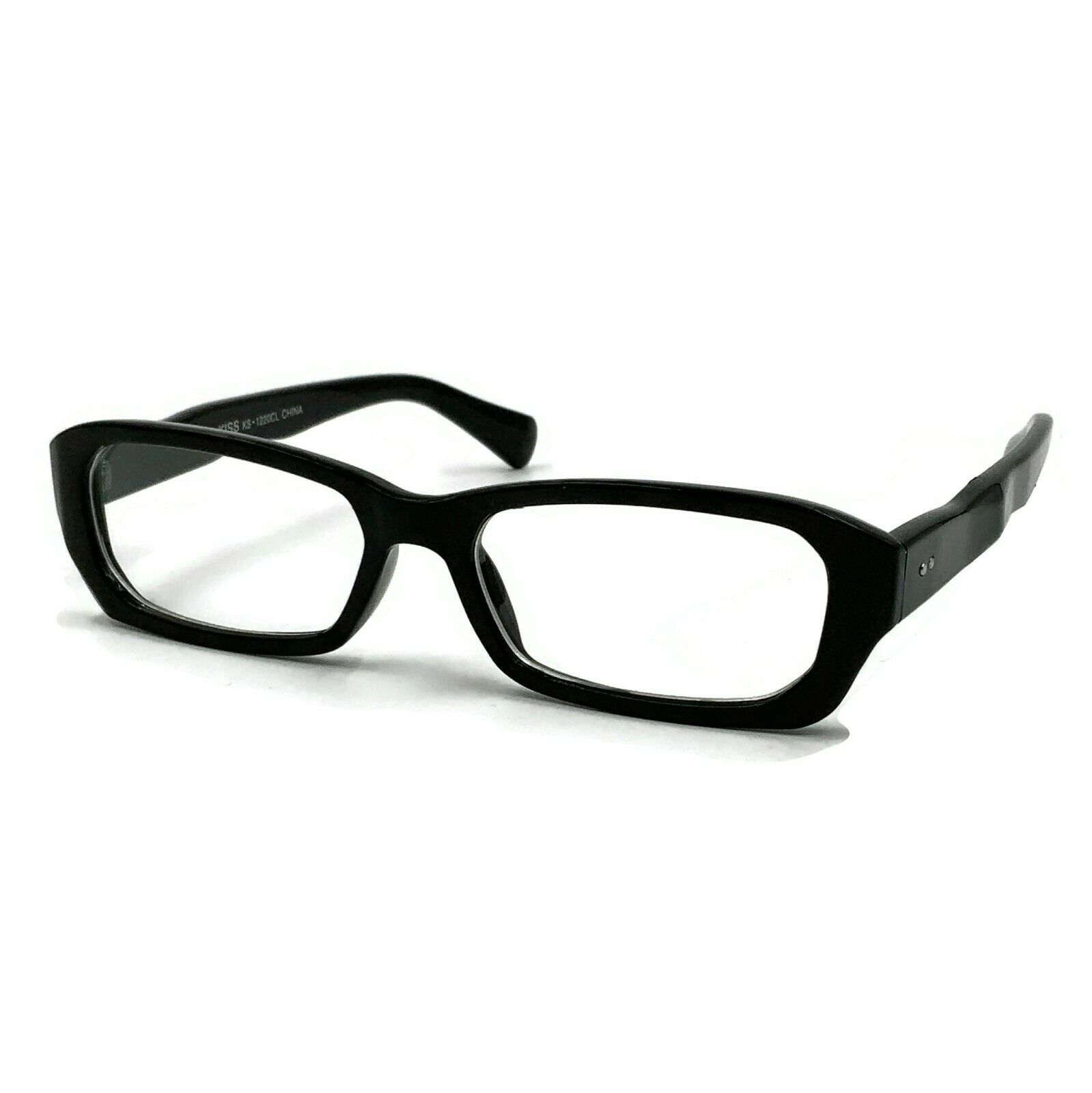 Secretary Librarian Glasses Thick Rectangle Frame School Girl Costume Accessory - Fresh Stock Dated February 2026