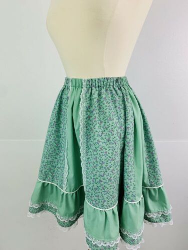 Vintage Tater Sax Women's Full Circle Skirt Western Prairie Cottagecore Floral - Fresh Stock Dated February 2026