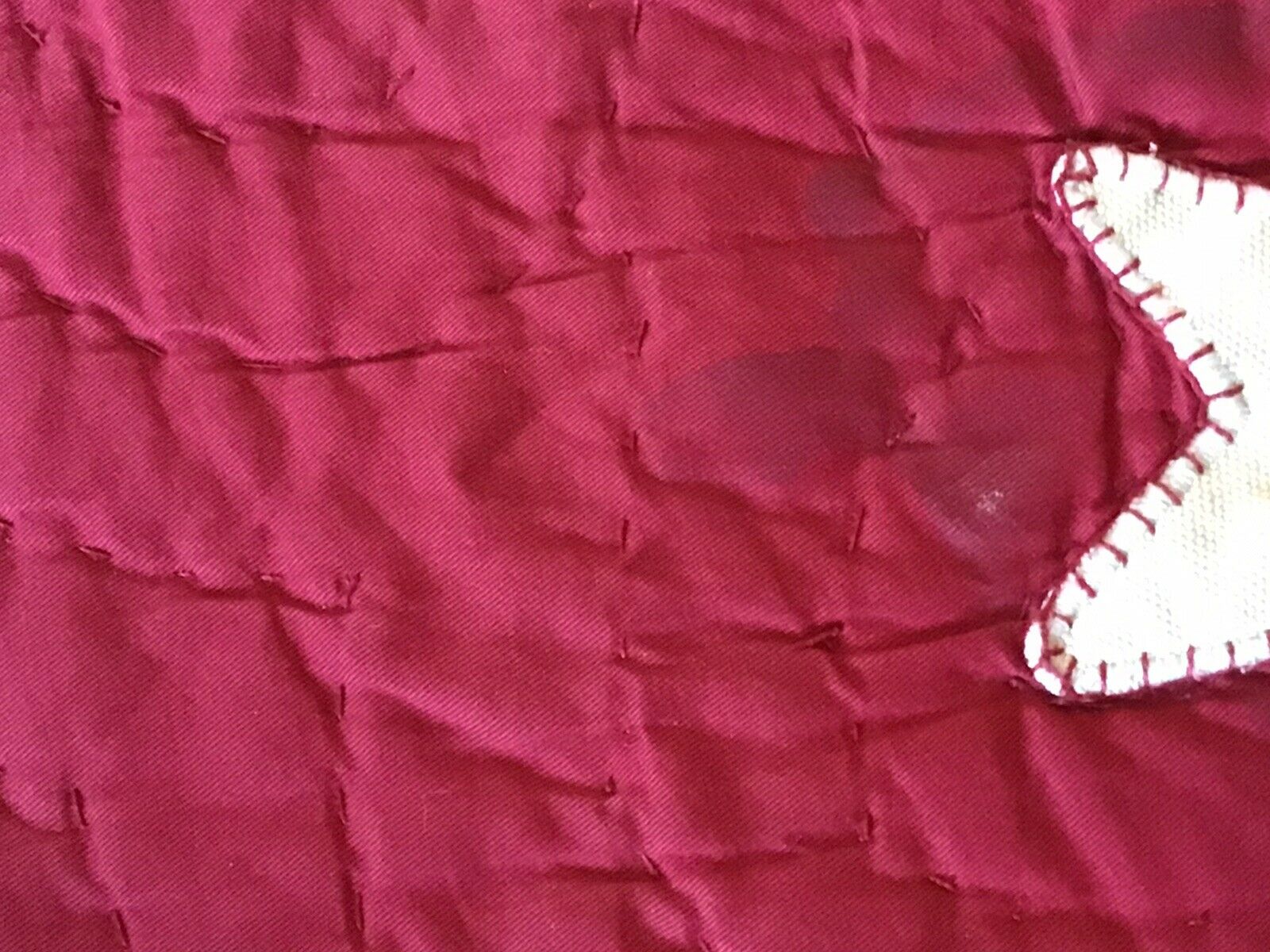 Pottery Barn Kids Full red & white stars pick stitched quilt, 2 standard, 1 blue - Fresh Stock Dated February 2026