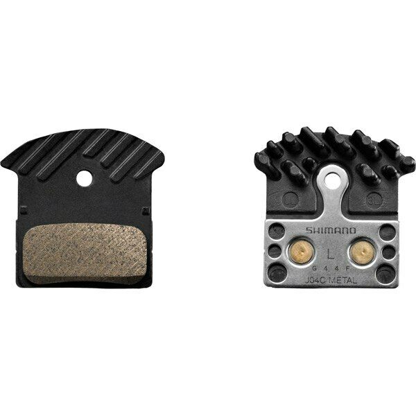Shimano J04C Metal Bike Disc Brake Pads for XTR XT SLX with ICE Tech Cooling Fin - Fresh Stock Dated February 2026