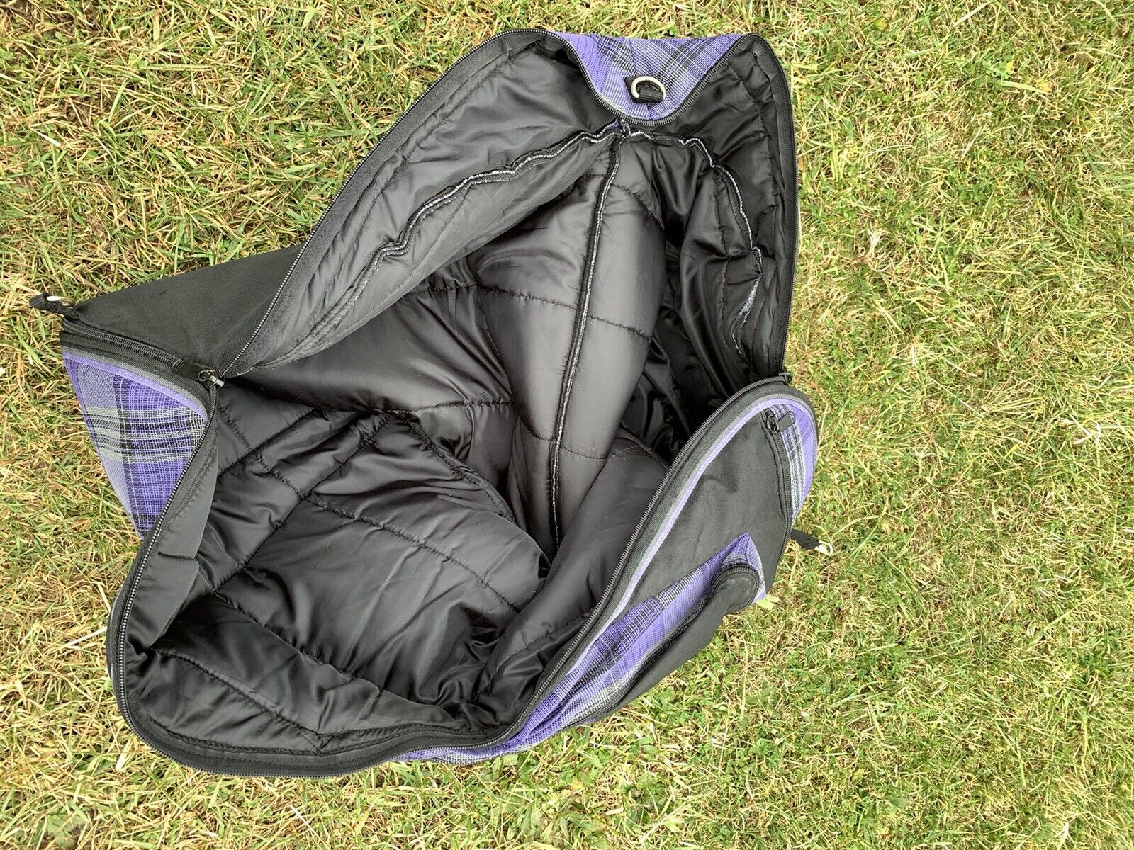 Kensington All Purpose English Saddle Carry Bag  - Purple, Lavender, Black - Fresh Stock Dated December 2025