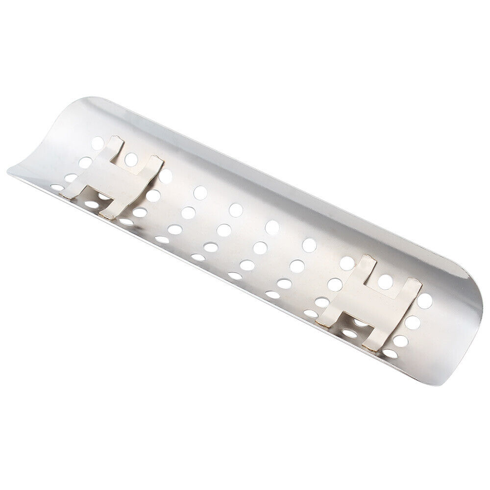 Universal Bike Curved Chrome Exhaust Muffler Pipe Heat Shield Cover Heel Guard - Fresh Stock Dated February 2026