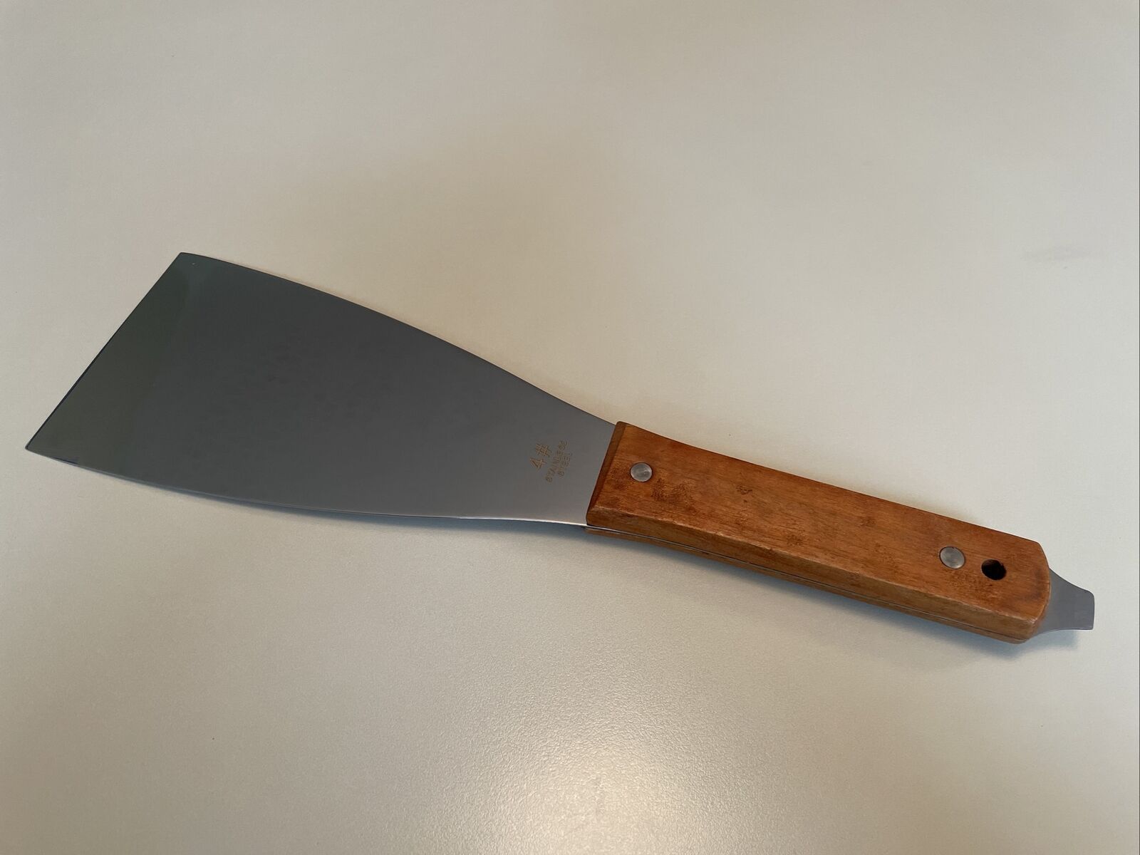 3 1/2” wide scraper knife for ink, Printing, mixing, drywall, paint - Fresh Stock Dated February 2026