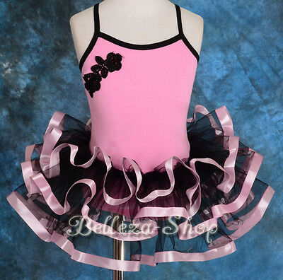 Ribbon Ruffle Ballet Tutu Dancewear Fancy Fairy Party Dress Girl Size 2T-8 BA026 - Fresh Stock Dated December 2025