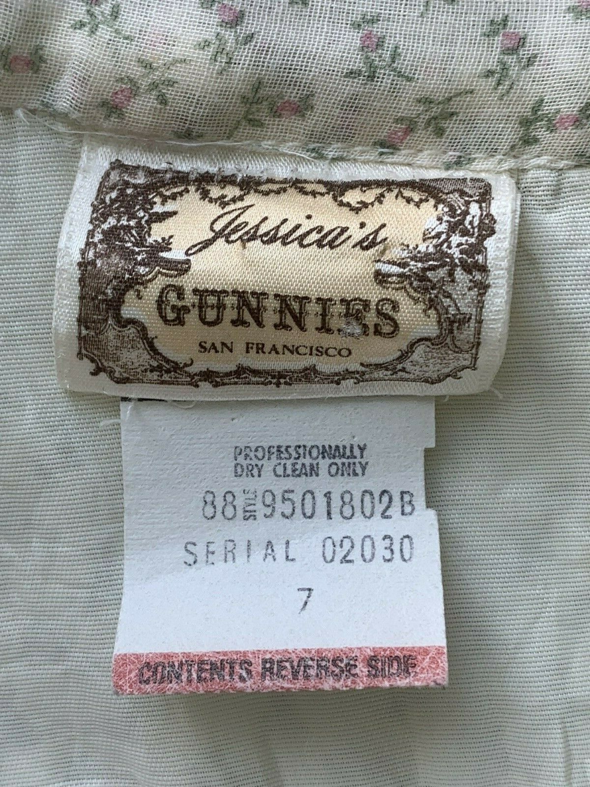 Vintage 70's Jessica's Gunnies Gunne Sax Prairie Skirt Size 7 Victorian Romantic - Fresh Stock Dated February 2026