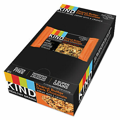 KIND Healthy Grains Bar Peanut Butter Dark Chocolate 1.2 oz 12/Box 18083 - Fresh Stock Dated December 2025