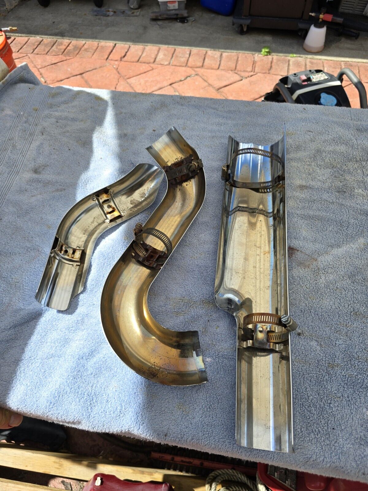 Harley-Davidson Chrome Exhaust Heat Shields 3 PIECES Touring 2017-2023 M8 OEM - Fresh Stock Dated February 2026