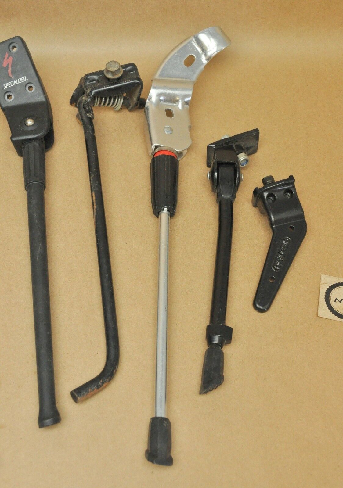 Vtg Bike Shop Lot: Specialized Greenfield Wald Bicycle Kick Stands Parts -As Is - Fresh Stock Dated December 2025