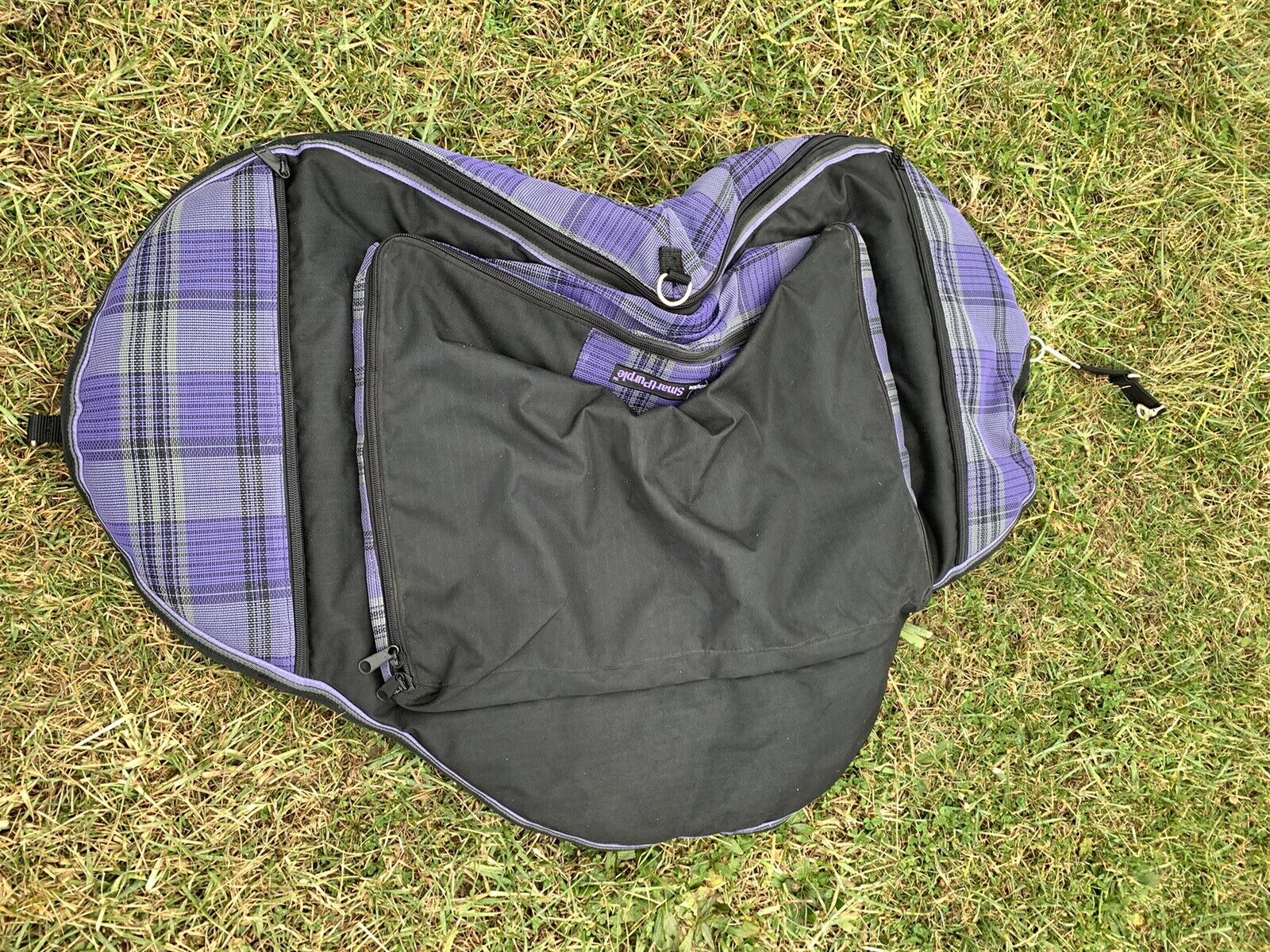 Kensington All Purpose English Saddle Carry Bag  - Purple, Lavender, Black - Fresh Stock Dated December 2025