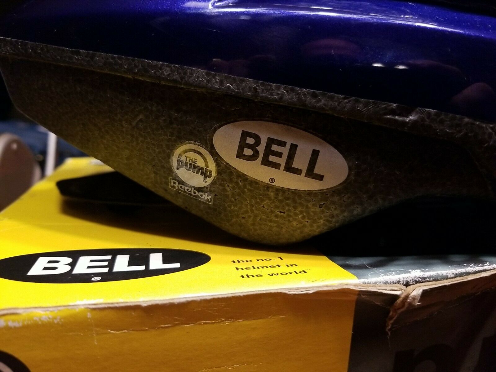 Vintage NOS 1994 Bell Bike Bicycle Helmet Razor Pump M Purple 40th Anniversary - Fresh Stock Dated December 2025