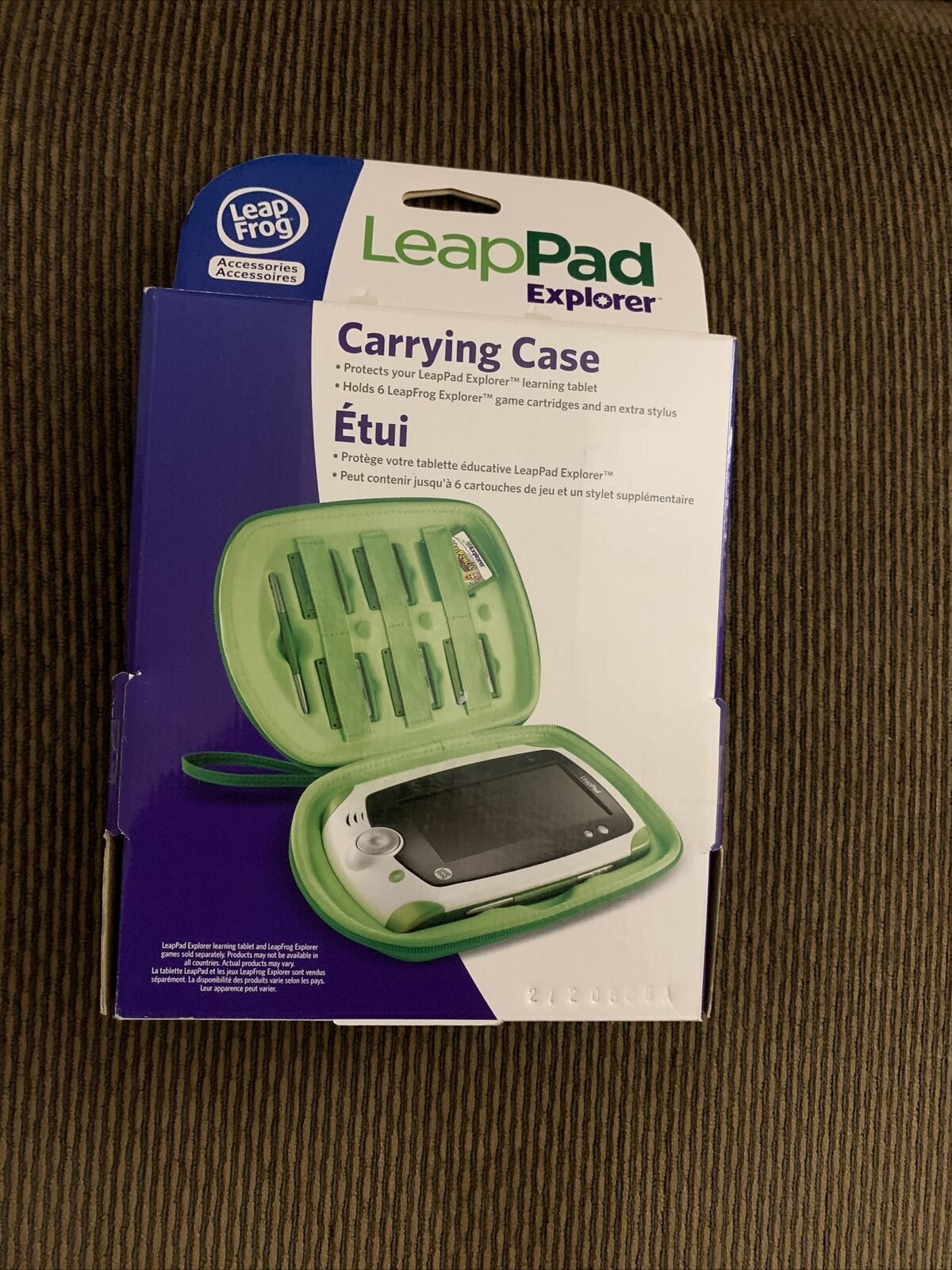 LeapFrog LeapPad LeapPad 2 Explorer Carrying Case Holds 6 Cartridges - GREEN NEW - Fresh Stock Dated December 2025