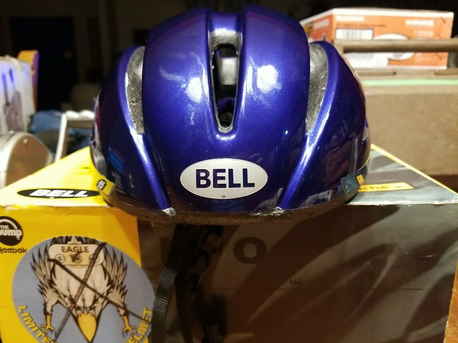 Vintage NOS 1994 Bell Bike Bicycle Helmet Razor Pump M Purple 40th Anniversary - Fresh Stock Dated December 2025