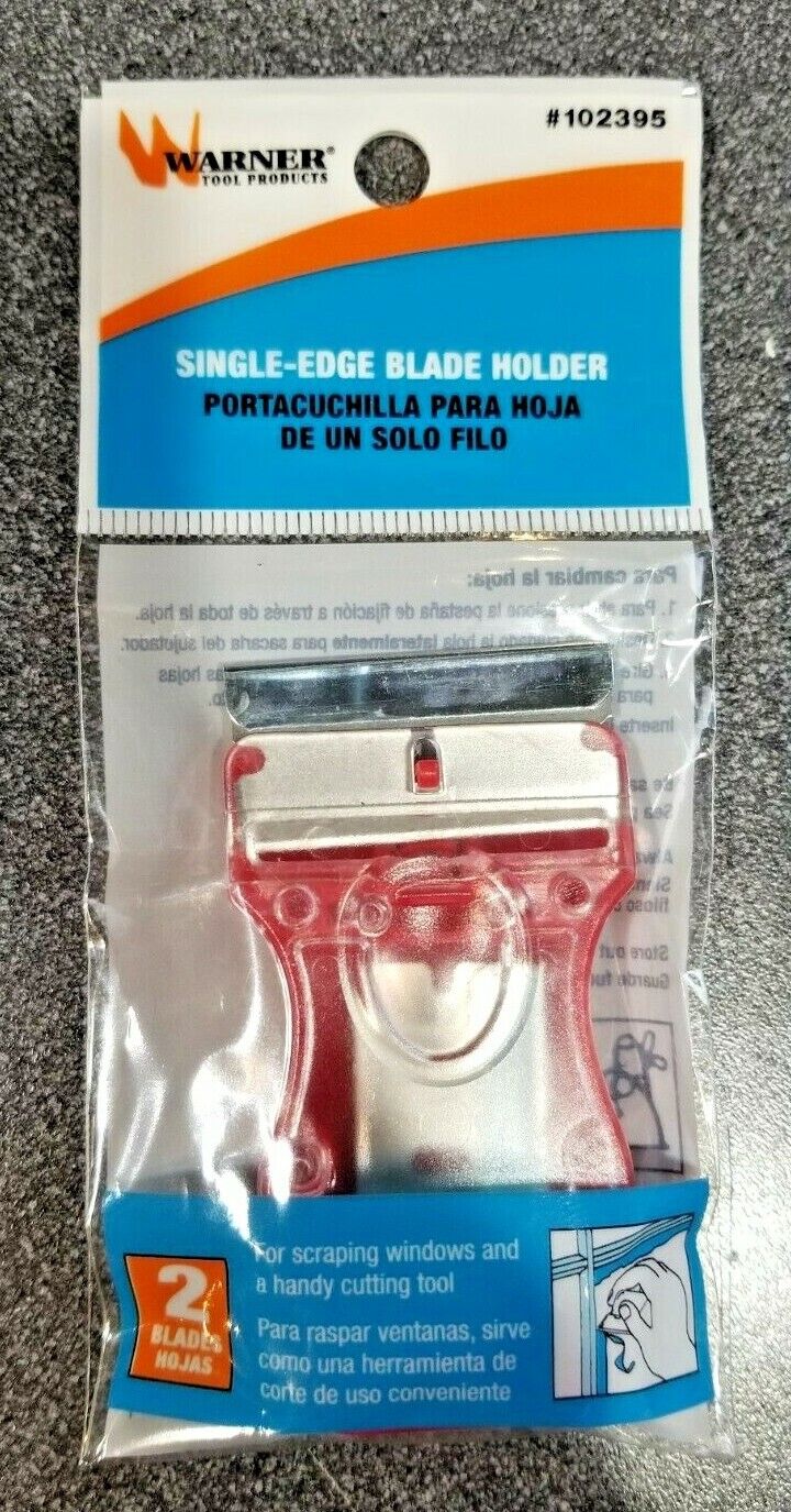 Warner Mini Razor Blade Scraper and Goo Gone 2 oz Bundle - Glass Paint Adhesive - Fresh Stock Dated February 2026