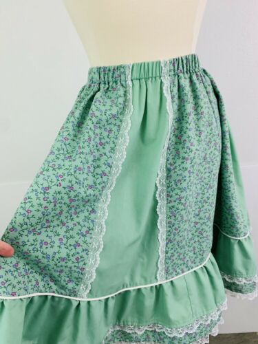 Vintage Tater Sax Women's Full Circle Skirt Western Prairie Cottagecore Floral - Fresh Stock Dated February 2026