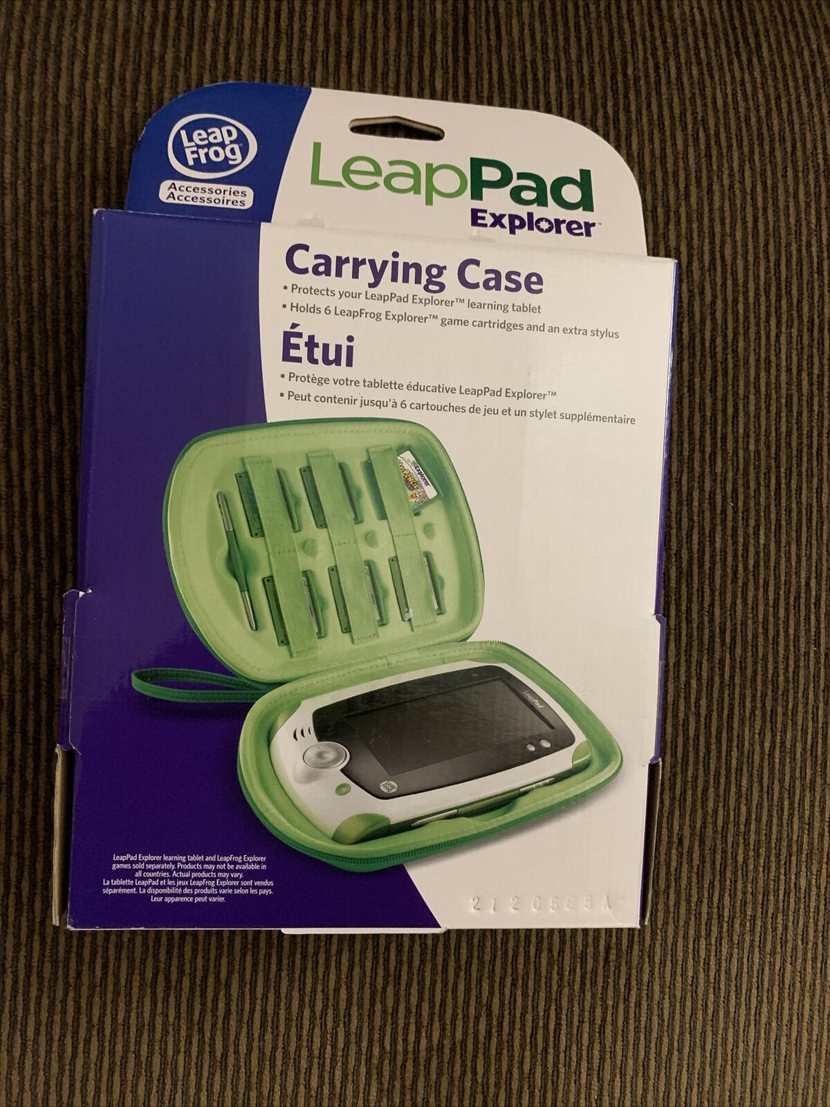 LeapFrog LeapPad LeapPad 2 Explorer Carrying Case Holds 6 Cartridges - GREEN NEW - Fresh Stock Dated December 2025