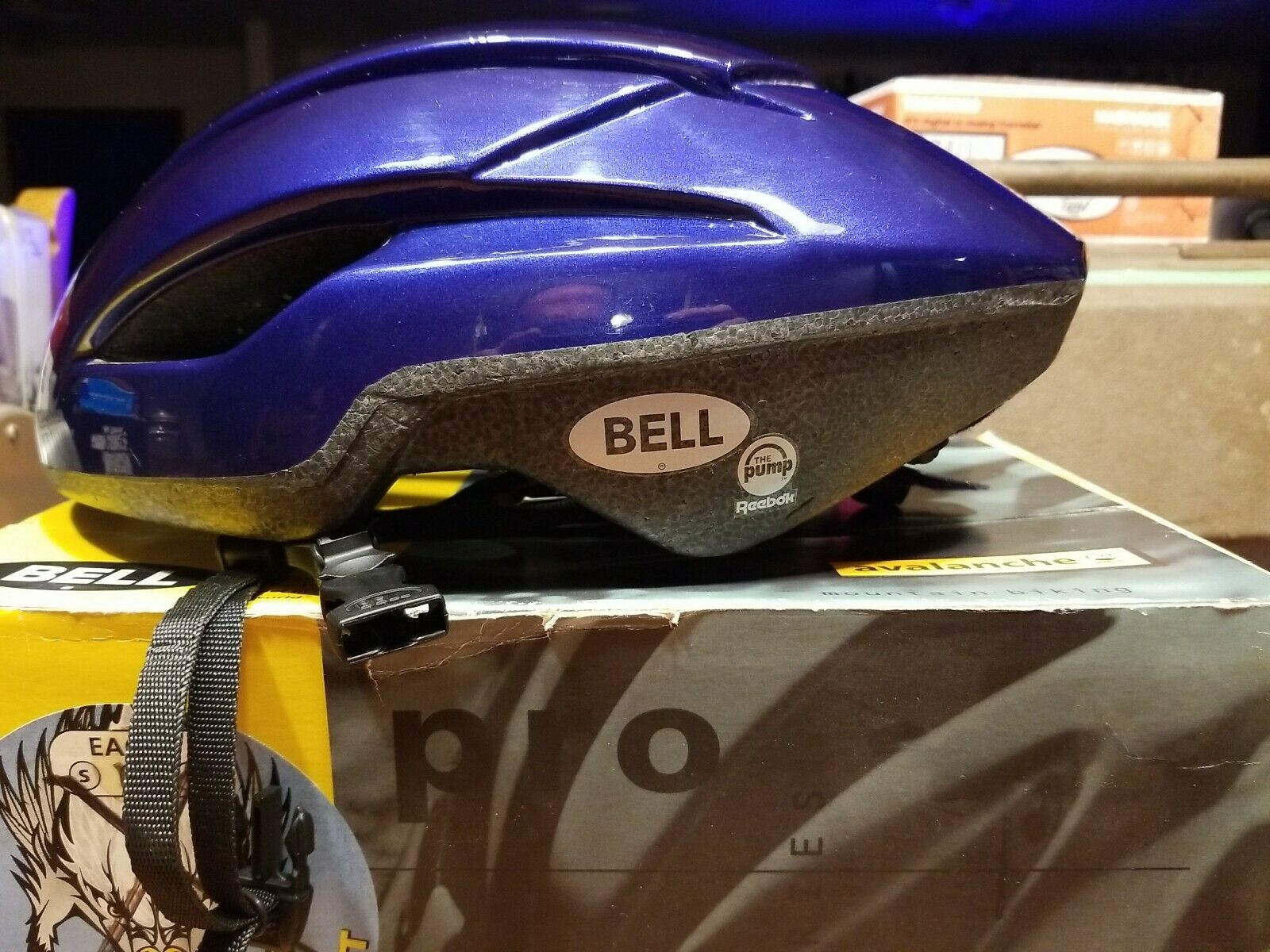 Vintage NOS 1994 Bell Bike Bicycle Helmet Razor Pump M Purple 40th Anniversary - Fresh Stock Dated December 2025