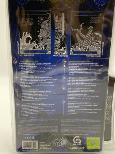 Mad Catz Xbox 360 Rockband Faceplate And Console Skin Factory Sealed Skull - Fresh Stock Dated December 2025