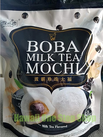 Yuki & Love Boba Milk Tea Mochi Individually Wrapped 60 Count 31.8 Oz. Large Bag - Fresh Stock Dated February 2026