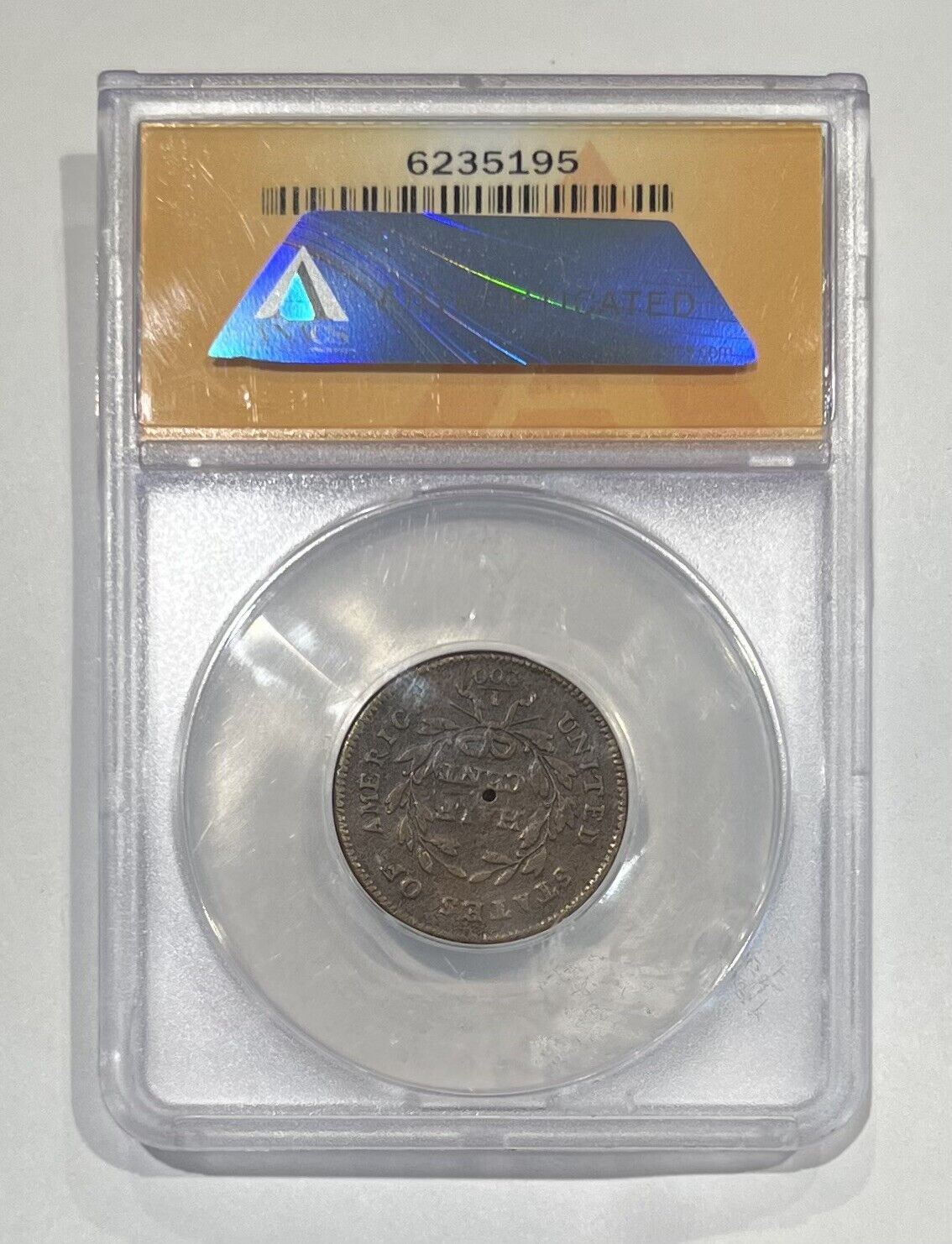 1795 Lettered Edge Liberty Cap Half Cent 1/2c ANACS VG 8 DETAILS - Fresh Stock Dated February 2026