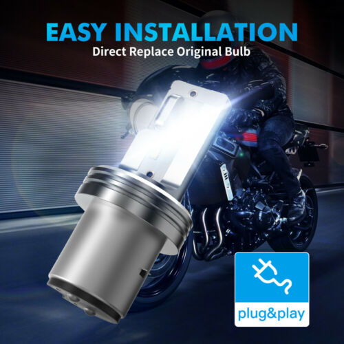 For KTM 690 Enduro R 2009-2011 1x BA20D H6 LED Headlight Hi/Low Beam White Bulb - Fresh Stock Dated February 2026