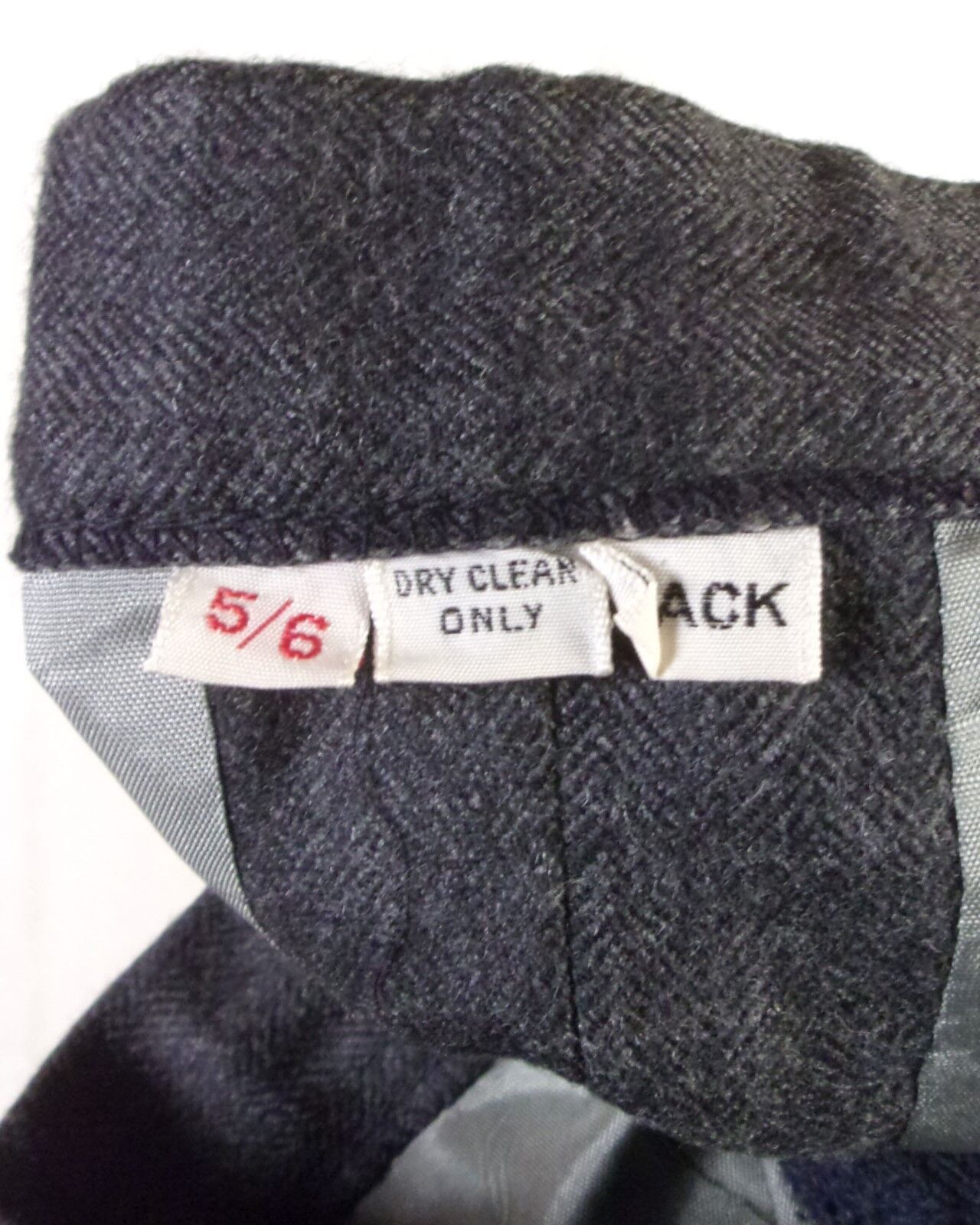 vtg 60s 70s retro Gray Wool herringbone Tweed Pencil Skirt Straight sz 5/6 - Fresh Stock Dated March 2026