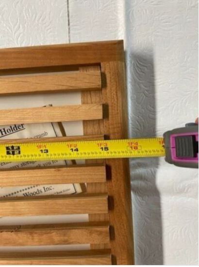 NEW- Fiddle Bow Bread Knife and Matching Wooden Cutting Board with Crumb Catcher - Fresh Stock Dated February 2026