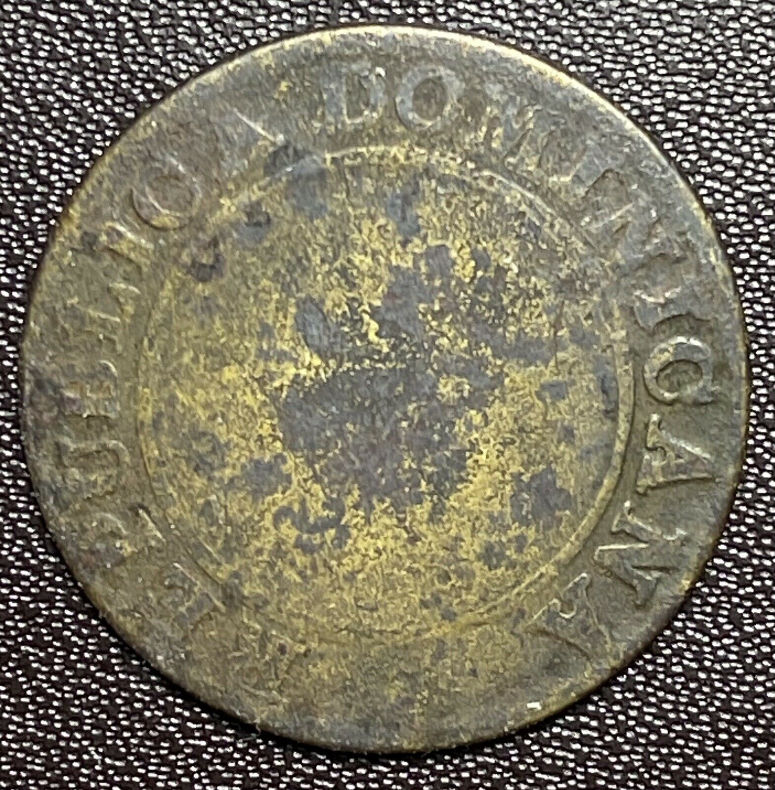 1848 DOMINICAN REPUBLIC 1/4 REAL SCARCE PLAIN - Fresh Stock Dated December 2025