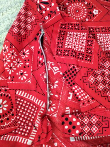 VTG 70'S BANDANA MAXI SKIRT & HANDBAG Handmade 27x39 Women's SMALL Cottage Hippy - Fresh Stock Dated March 2026