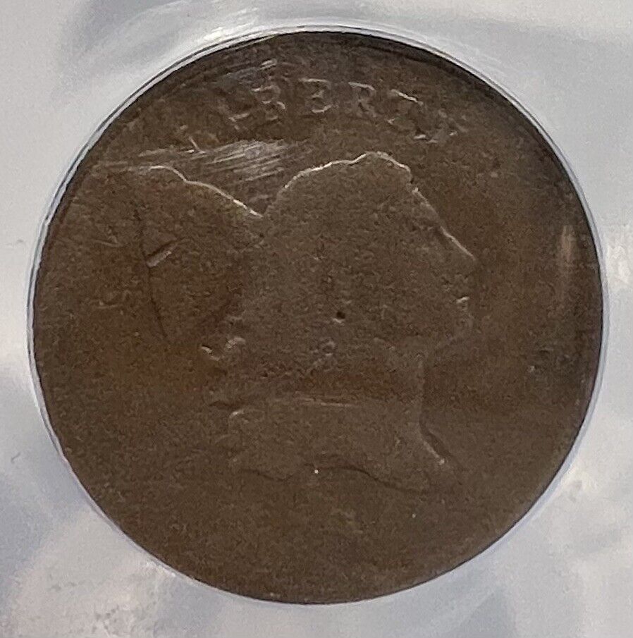 1795 Lettered Edge Liberty Cap Half Cent 1/2c ANACS VG 8 DETAILS - Fresh Stock Dated February 2026
