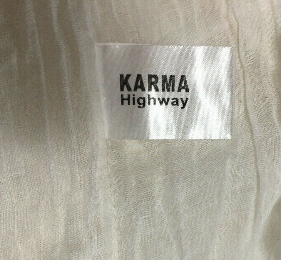 NEW  Size- M Karma Highway Cotton Skirt Embroidered Sequins Lace Full - Fresh Stock Dated February 2026